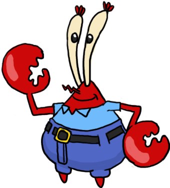 Hvordan tegne Mr. Crabs fra Bobs Svamp