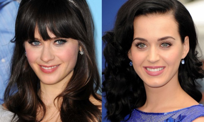 Zoe Deschanel og Katy Perry