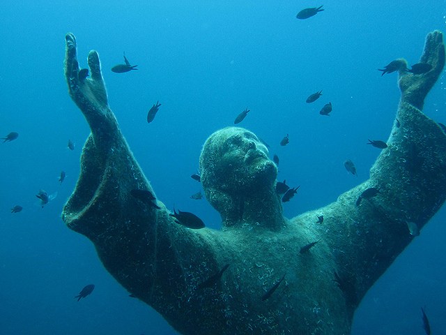 Den italienske statuen av Jesus Kristus