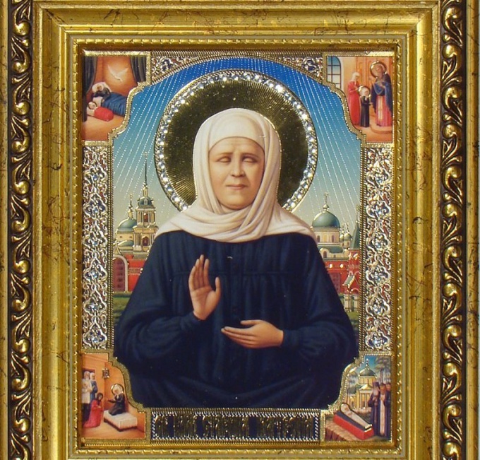 Saint Velsignet Starozitsa Matrona Moskva